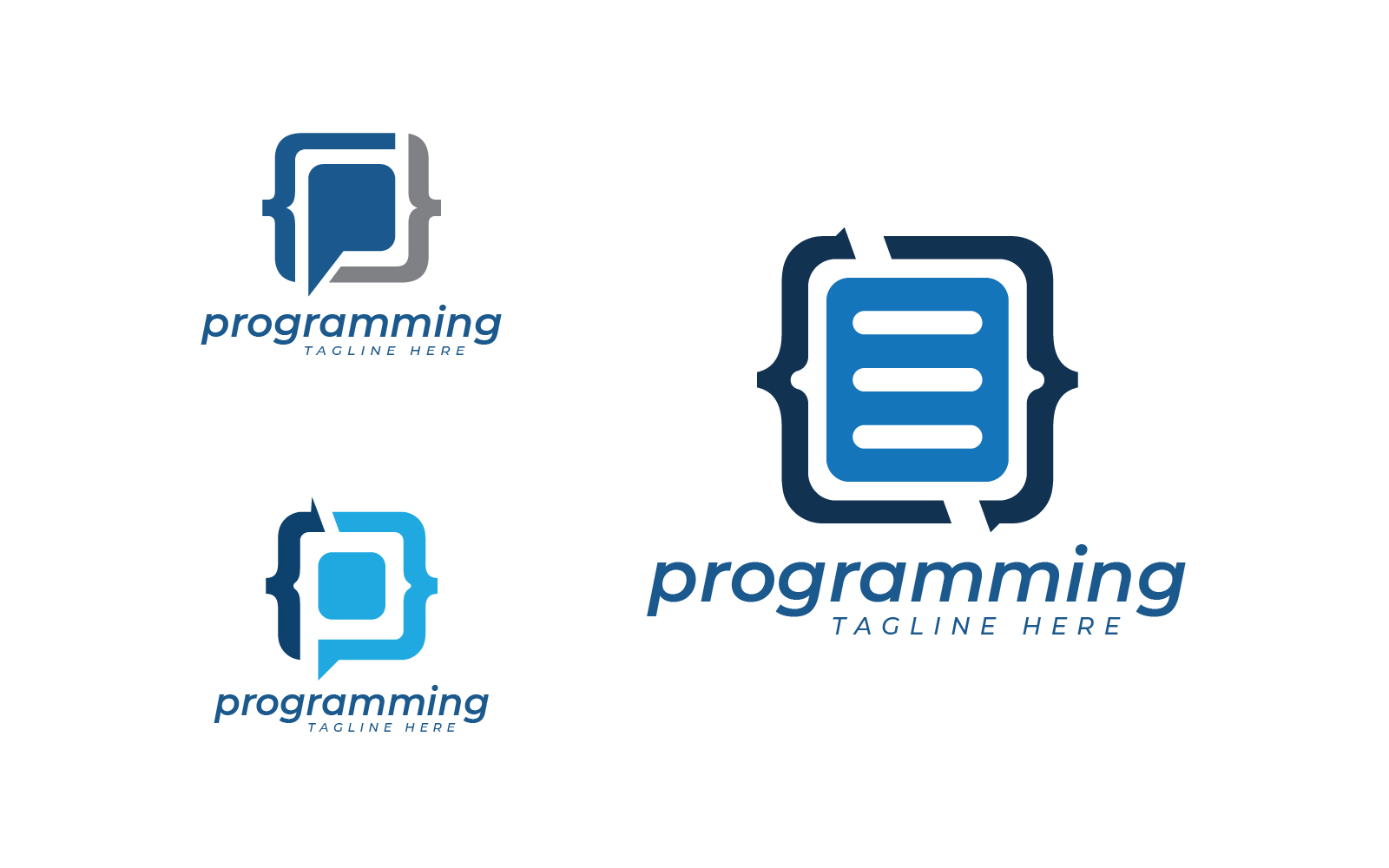 programming logo design collection template