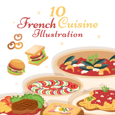 Food French Illustrations Templates 287502