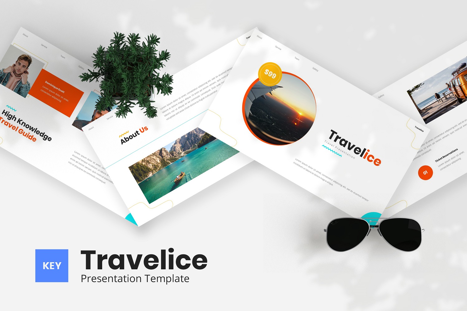 Travelice - Travel Keynote Template