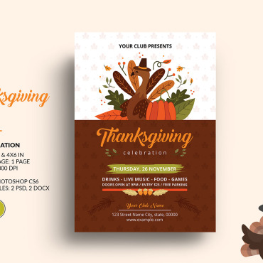 Invite Thanksgiving Corporate Identity 287532