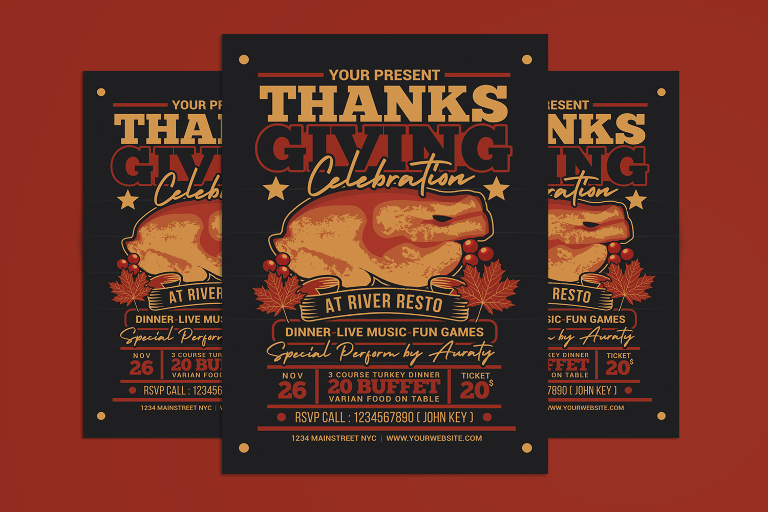 Thanksgiving Celebration Flyer