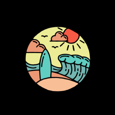 Summer Beach Logo Templates 287572
