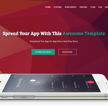 App Bootstrap Landing Page Templates 287636