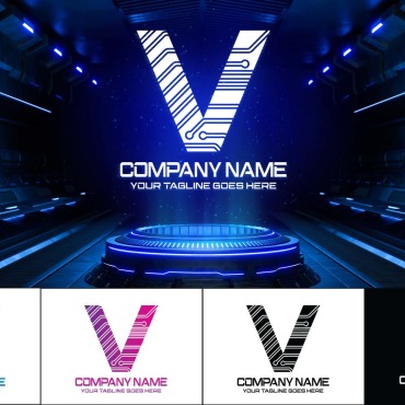 V Letter Logo Templates 287735