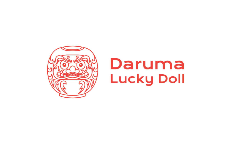 Daruma doll traditional japanese culture Vector Image