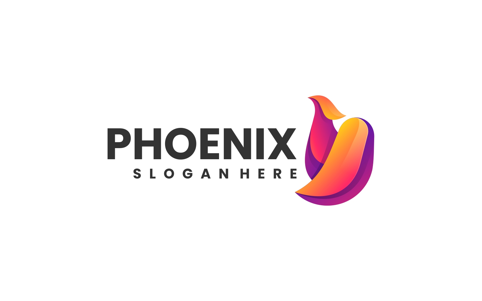 Phoenix Gradient Logo Design 2