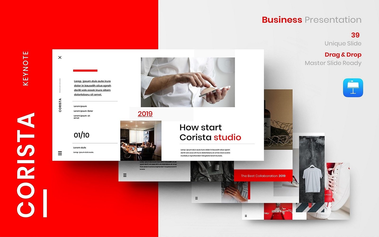 Corista – Business Keynote Template