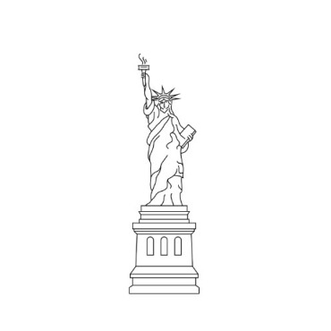 Usa Statue Logo Templates 287925