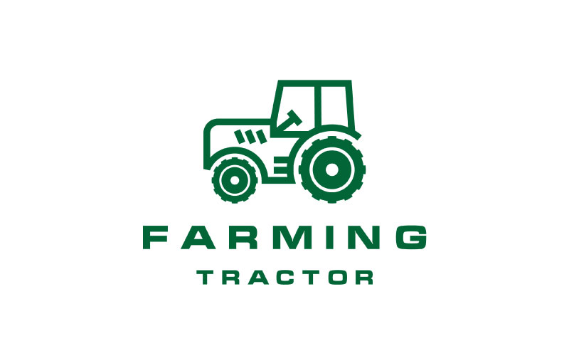 Tractor Farm Agriculture Logo Design Template
