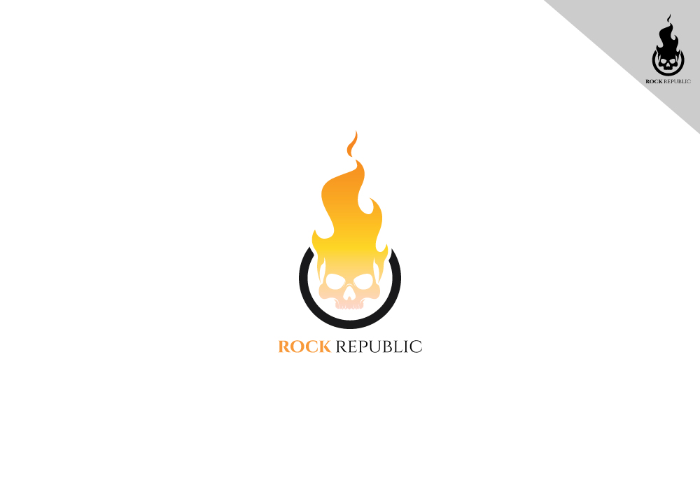Skull Rock Republic Logo Template