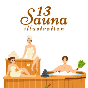 Steam Room Illustrations Templates 288306