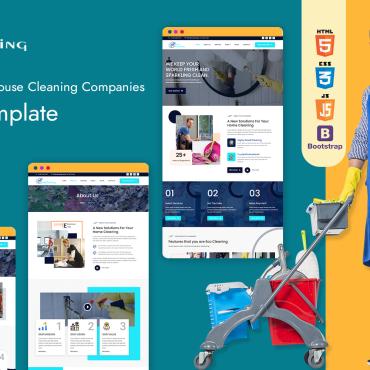 Agency Cleaning Responsive Website Templates 288363