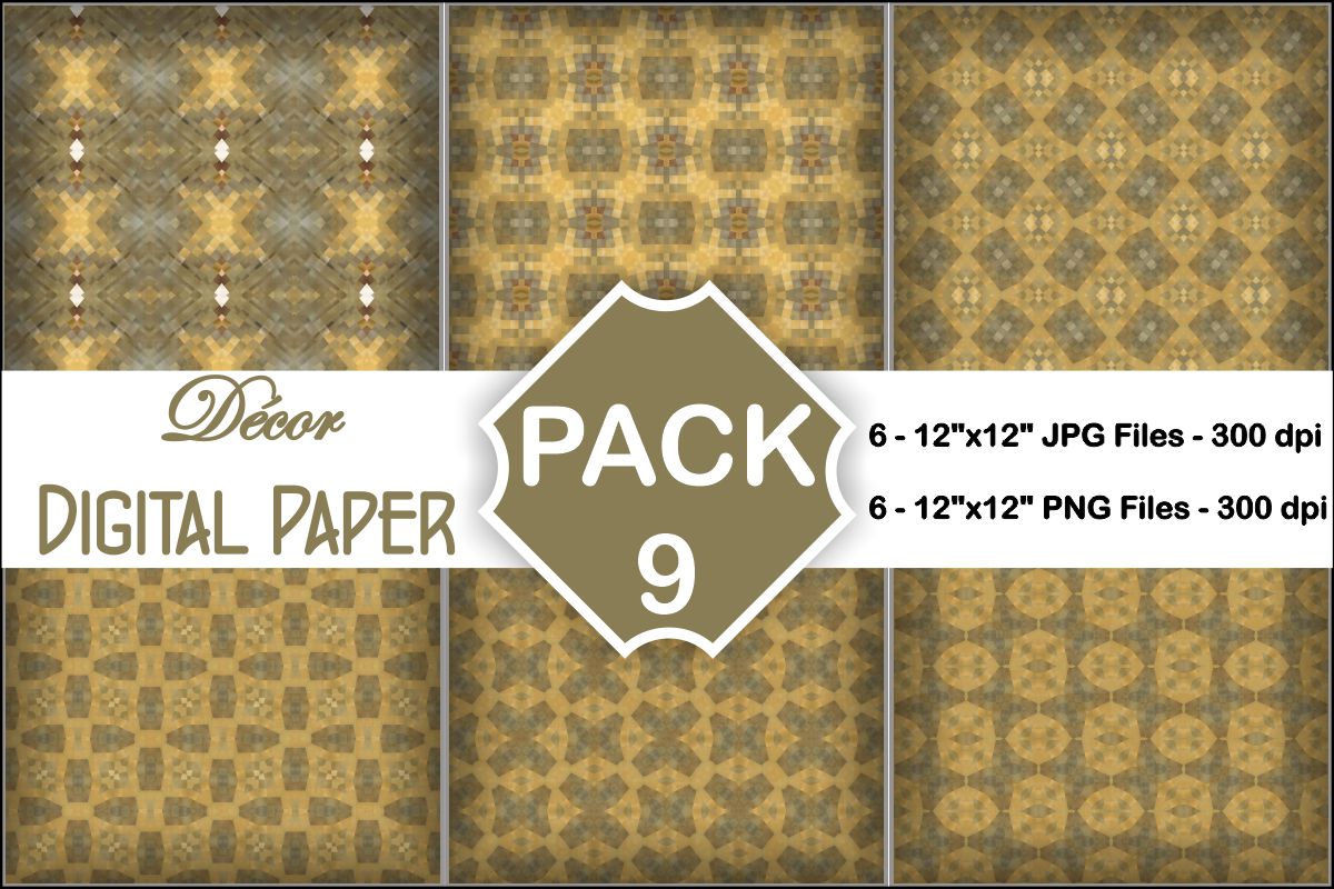 Decor Digital Papers Pack 9