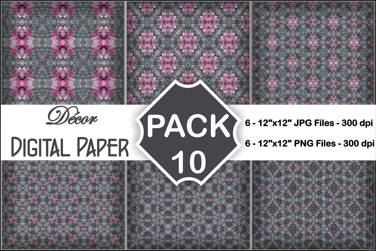 Decor Digital Papers Pack 10