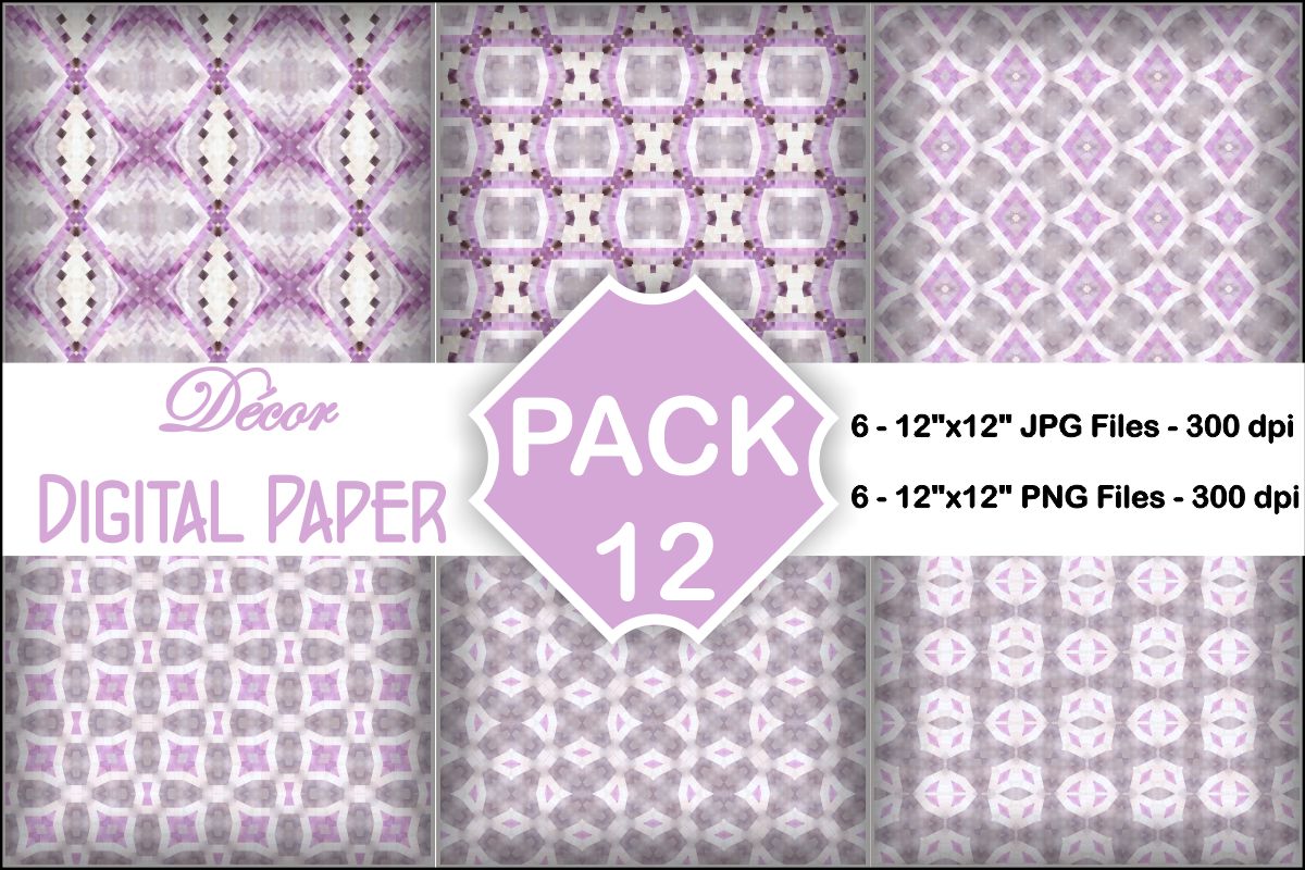 Decor Digital Papers Pack 12