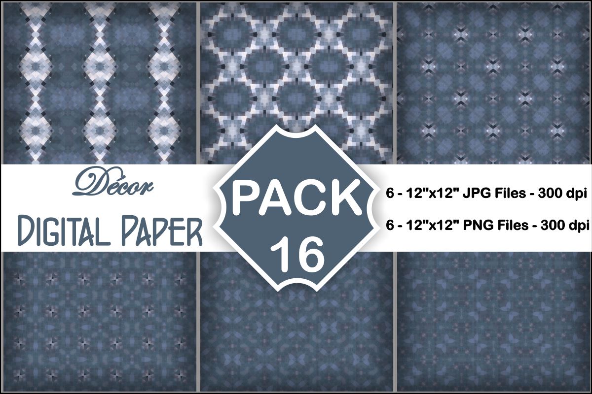 Decor Digital Papers Pack 16