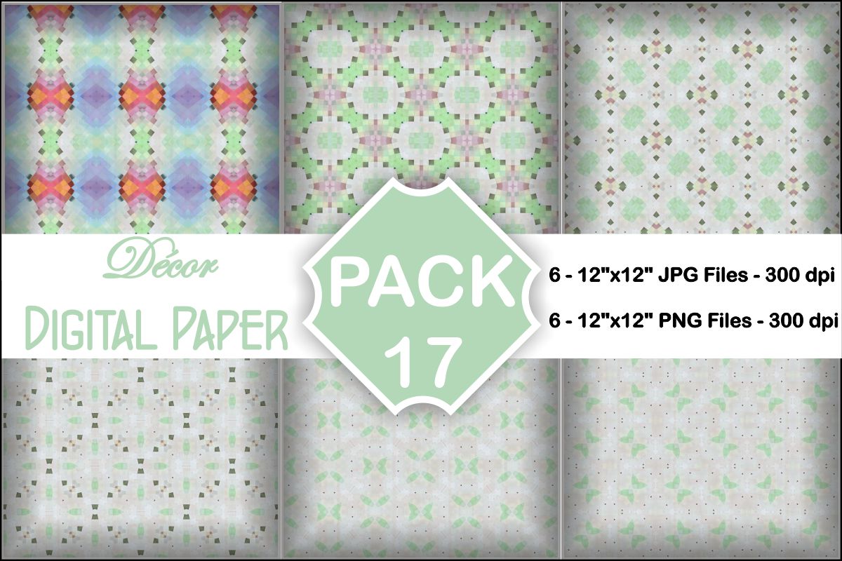 Decor Digital Papers Pack 17