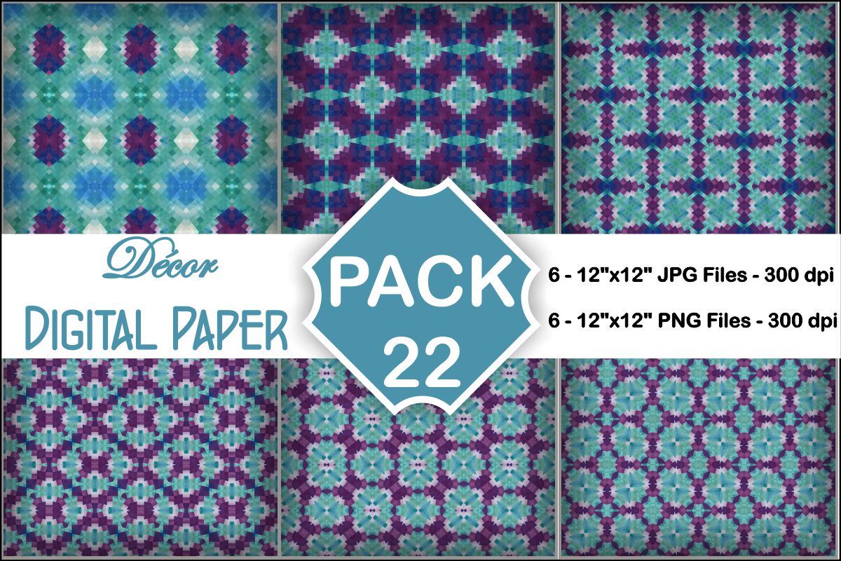 Decor Digital Papers Pack 22