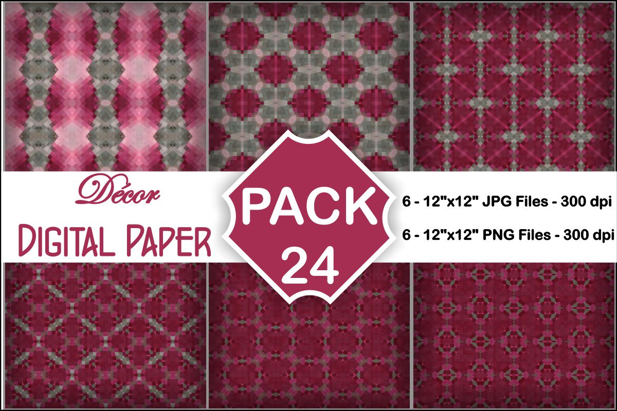 Decor Digital Papers Pack 24