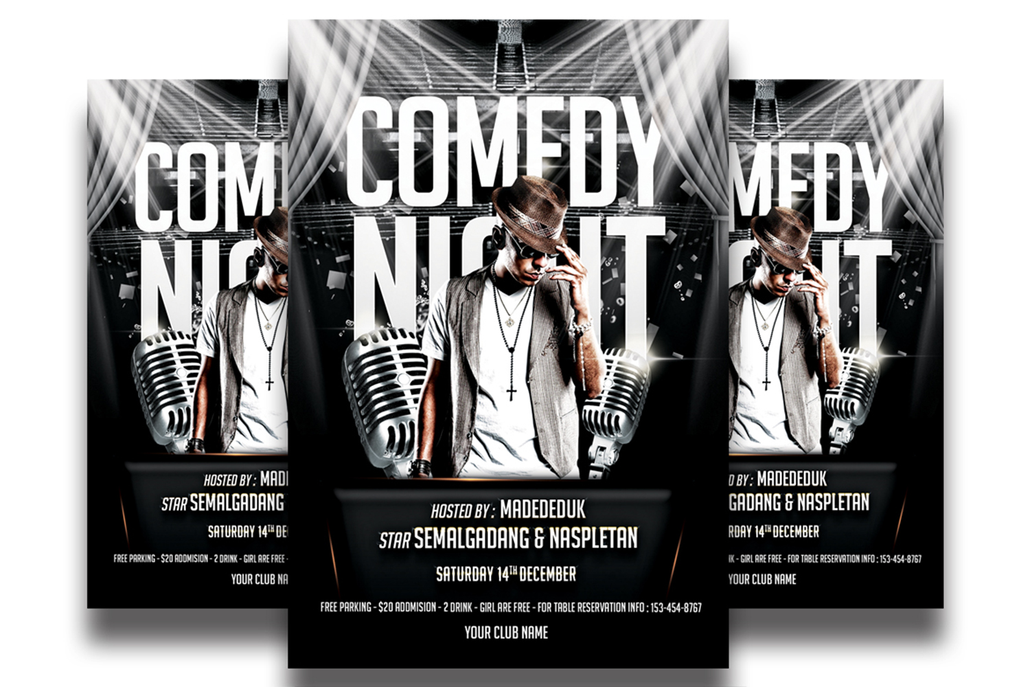 Comedy Show Flyer Template #4