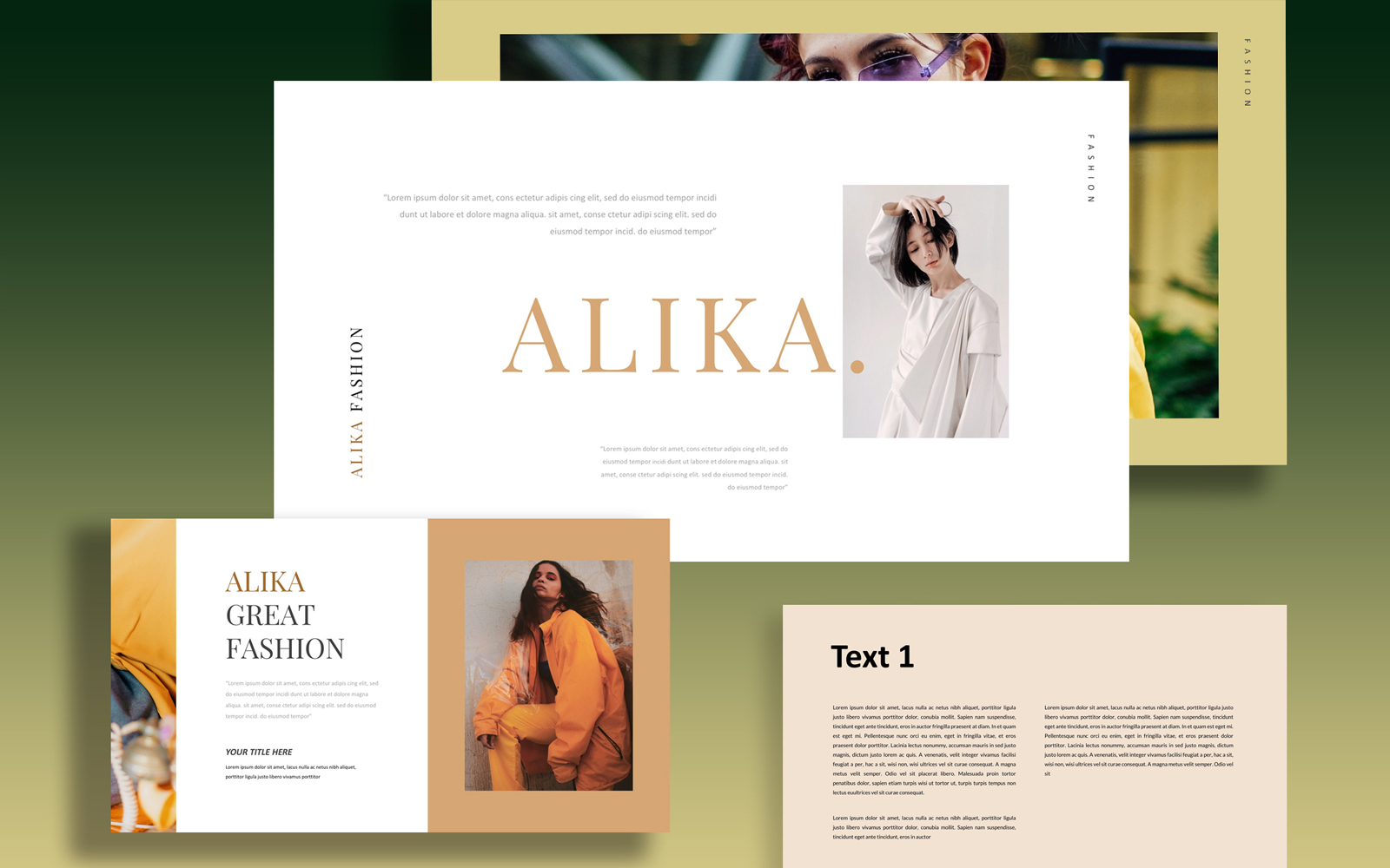 Alika Lookbook Google Slides Template