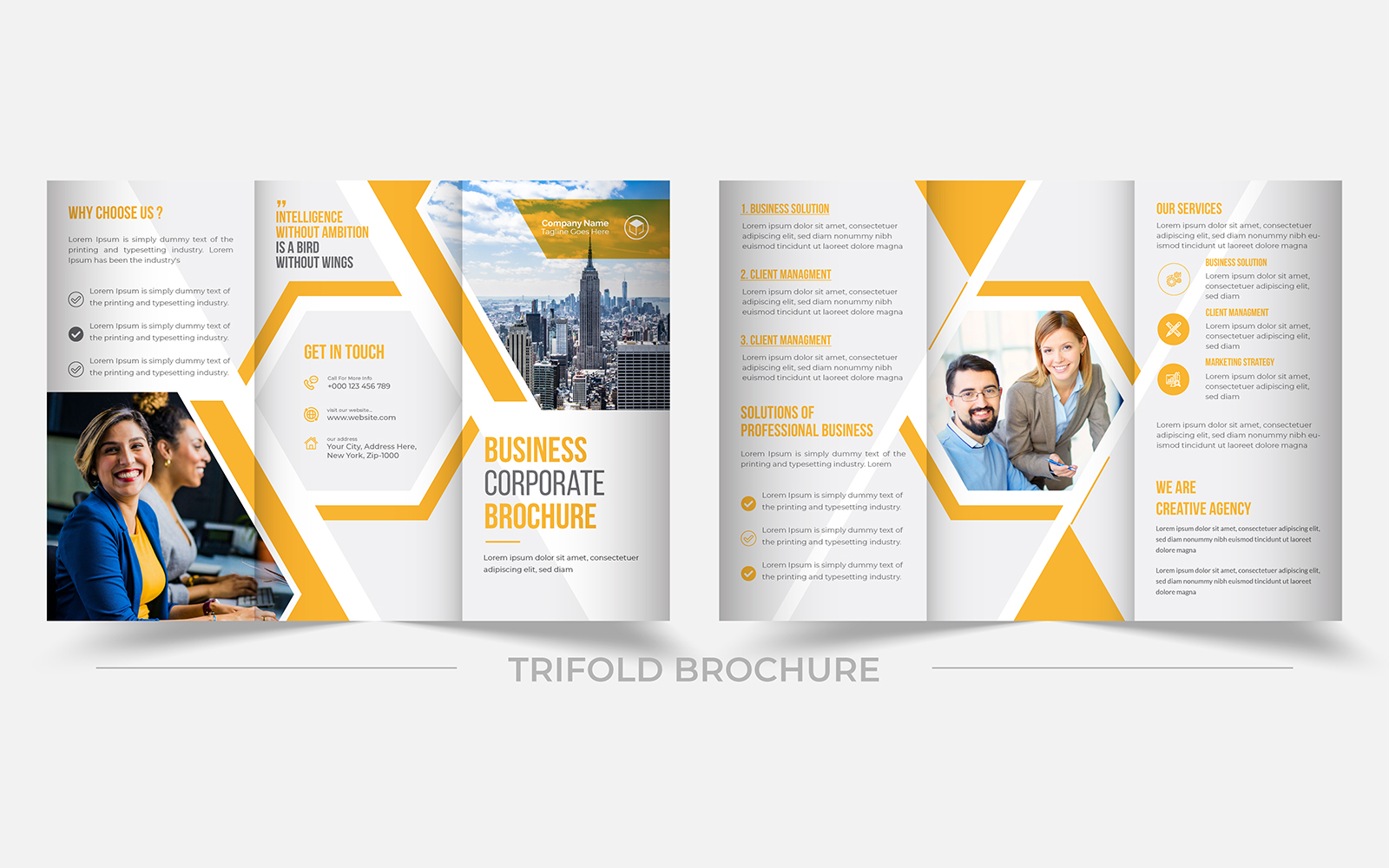 Business Trifold Brochure | Multipurpose Business Branding Template Design