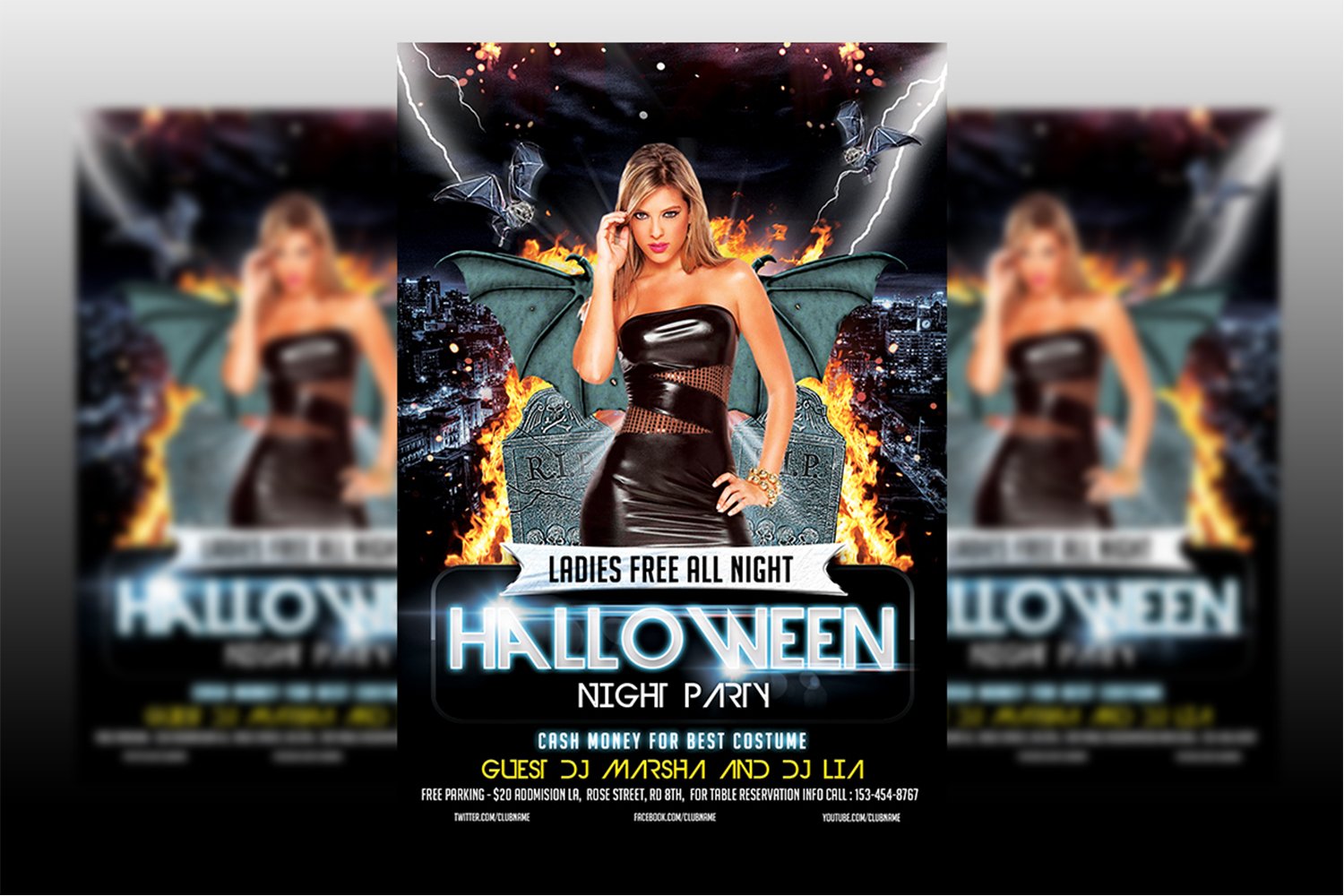 Halloween Party Flyer Template #4