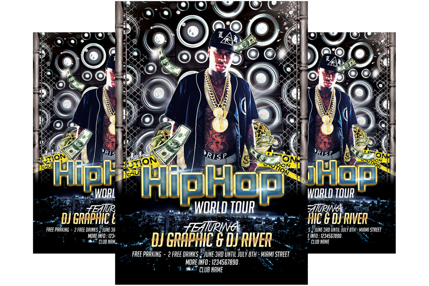 Hip Hop Tour Flyer Template