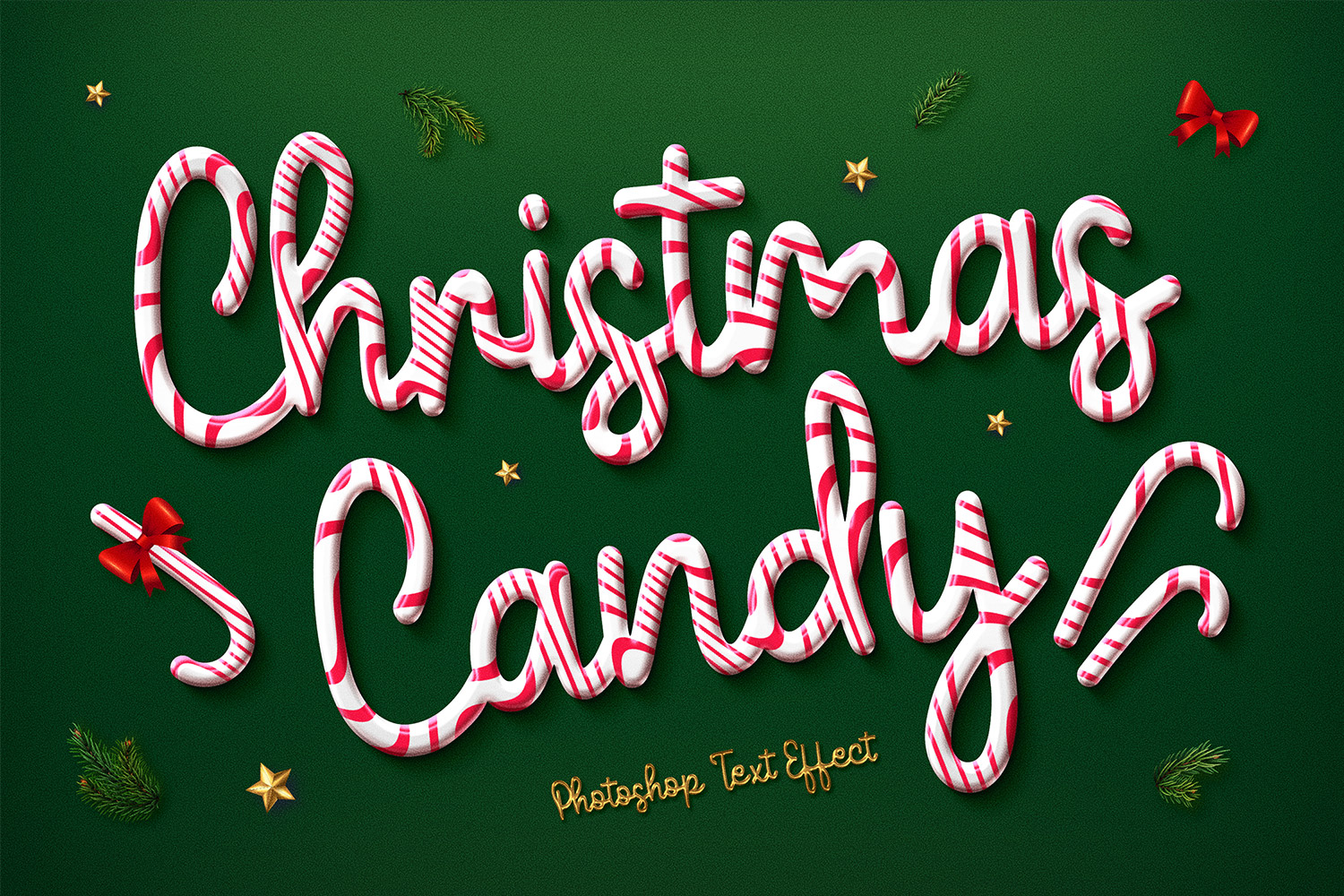 Christmas Candy Text Effect