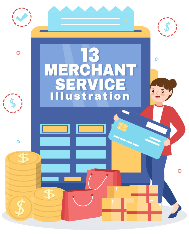 13 Merchant Service Illustration