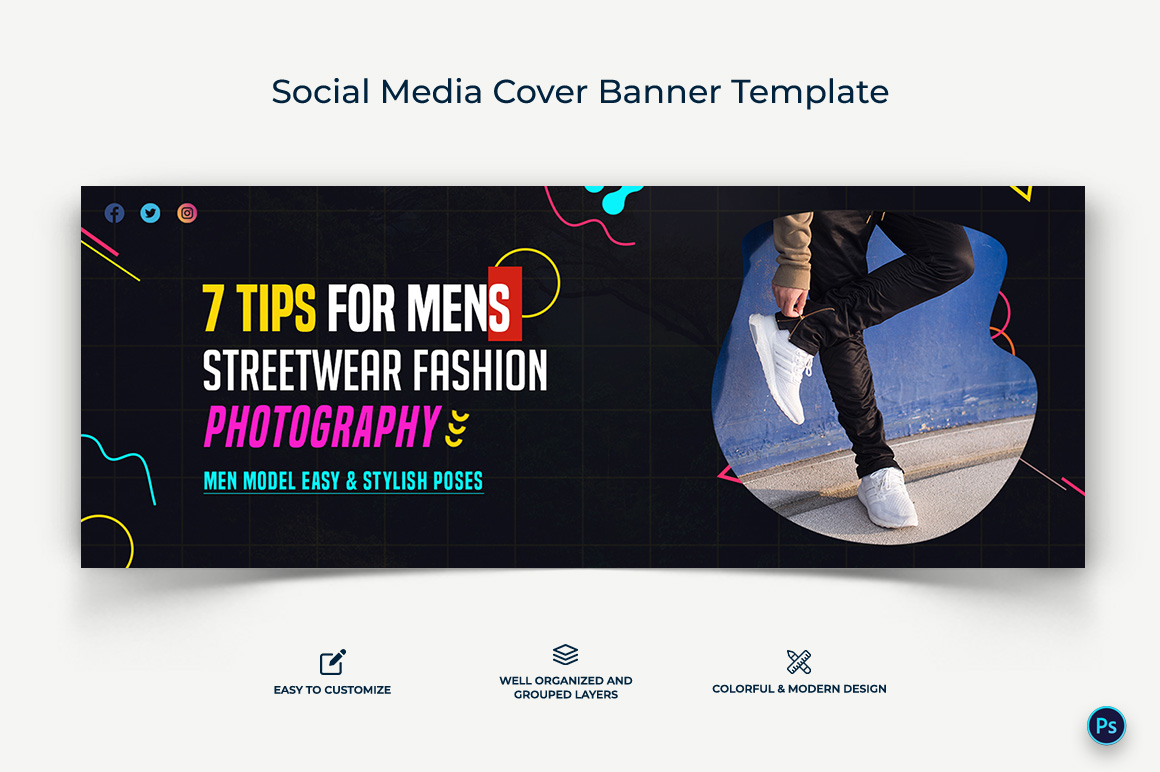 Photography Facebook Cover Banner Design Template-06