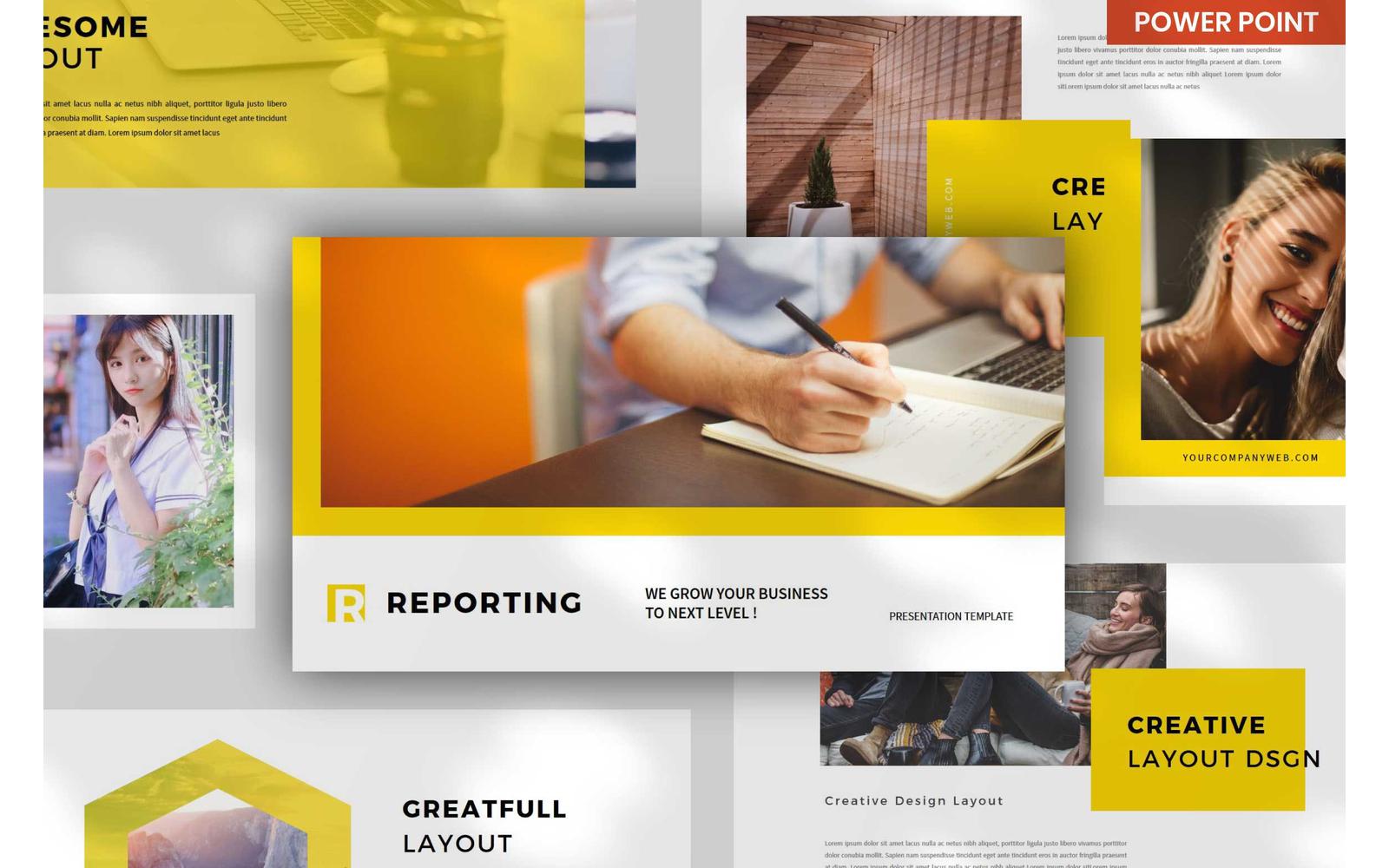 Report Creative Business PowerPoint Template