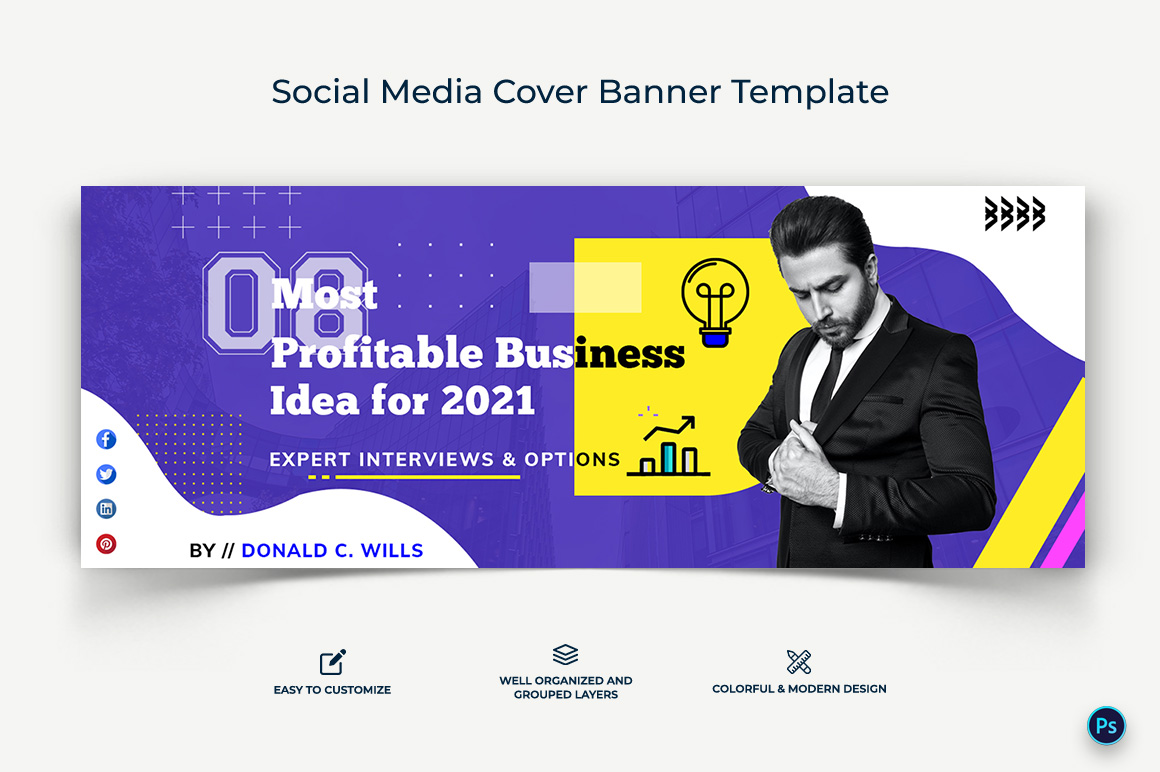 Business Service Facebook Cover Banner Design Template-05