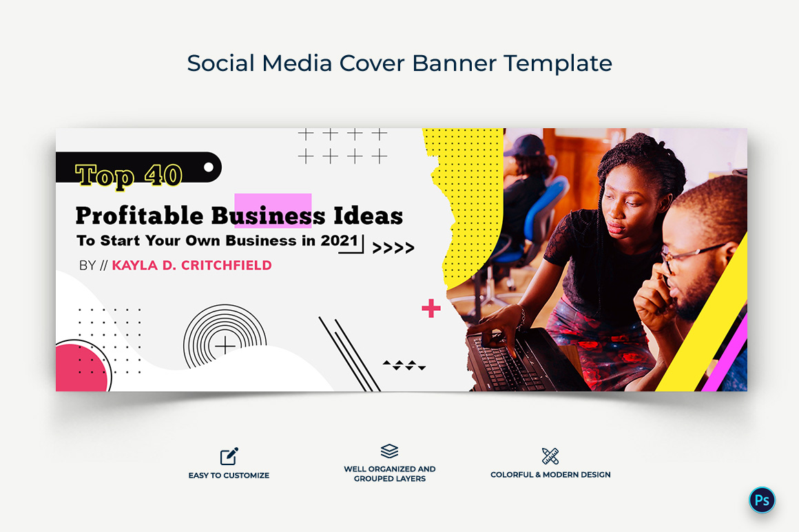 Business Service Facebook Cover Banner Design Template-06