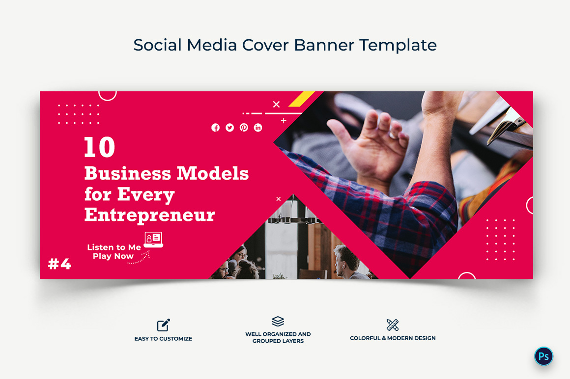 Business Service Facebook Cover Banner Design Template-10