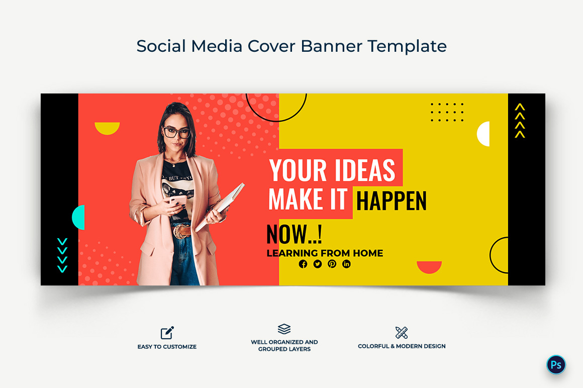 Business Service Facebook Cover Banner Design Template-27