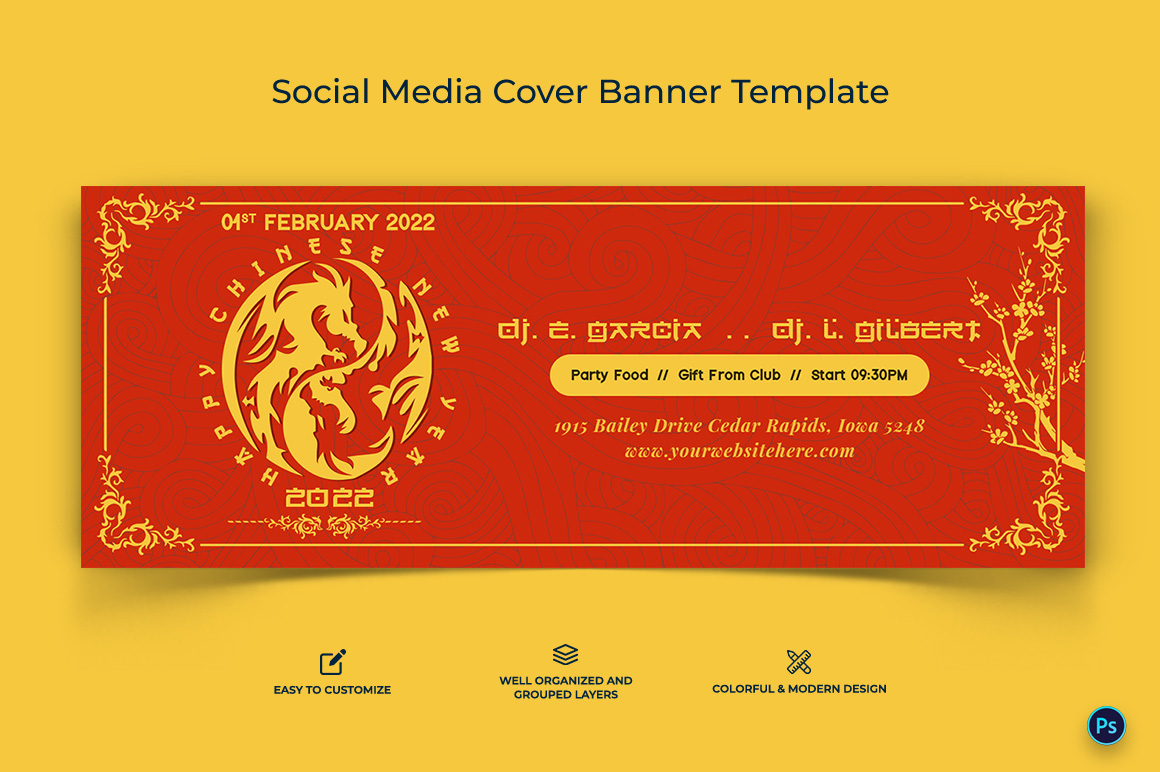 Chinese New Year Facebook Cover Banner Design Template-03