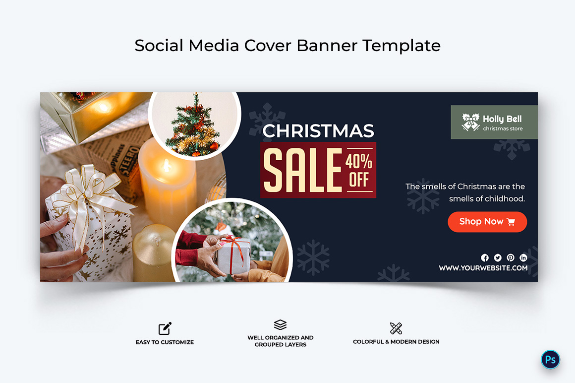 Christmas Sale Offer Facebook Cover Banner Design Template-05