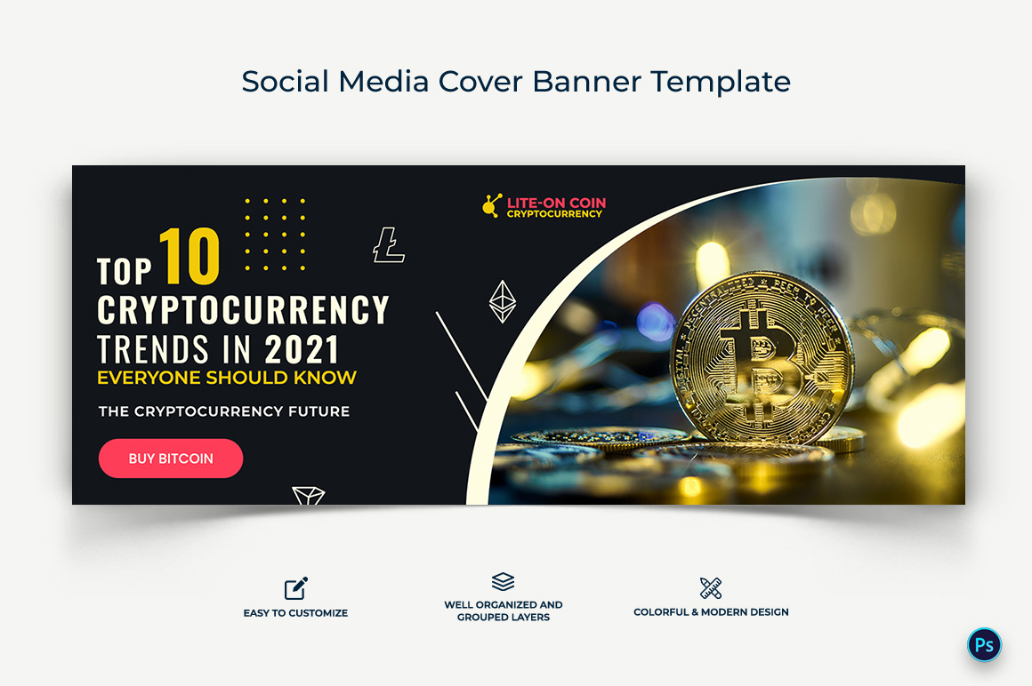 CryptoCurrency Facebook Cover Banner Design Template-05