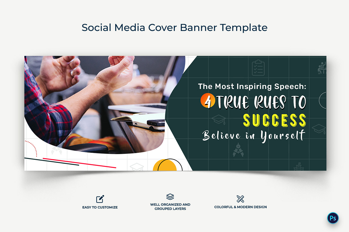 Education Facebook Cover Banner Design Template-06