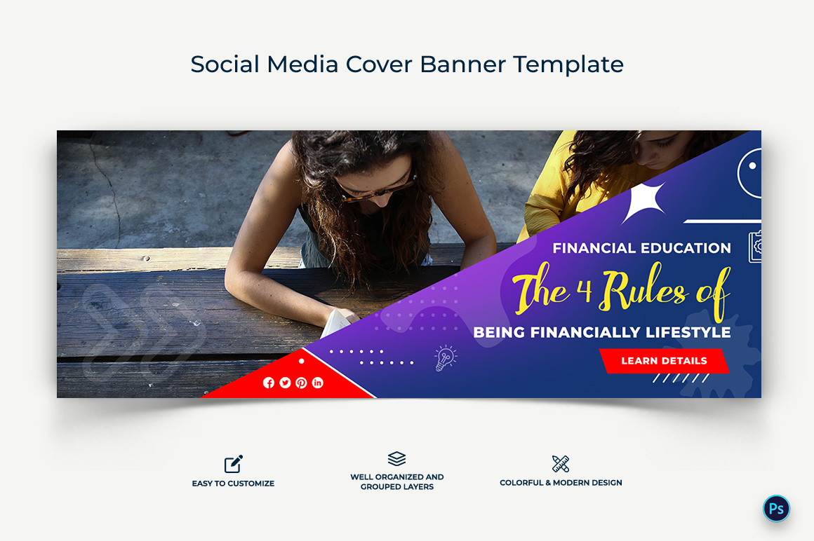 Education Facebook Cover Banner Design Template-07