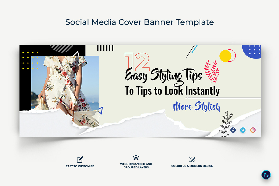 Fashion Facebook Cover Banner Design Template-05