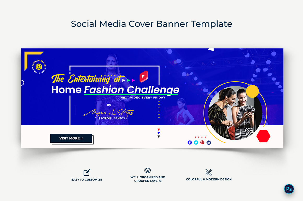 Fashion Facebook Cover Banner Design Template-09