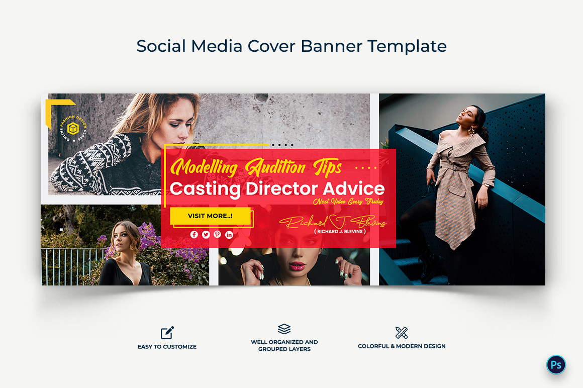 Fashion Facebook Cover Banner Design Template-10