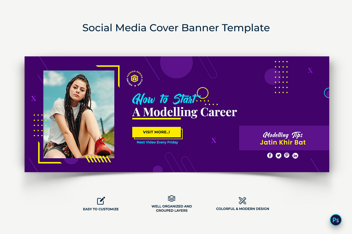 Fashion Facebook Cover Banner Design Template-11