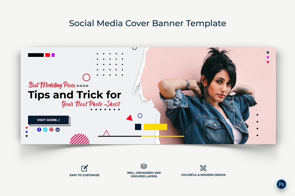 Fashion Facebook Cover Banner Design Template-16