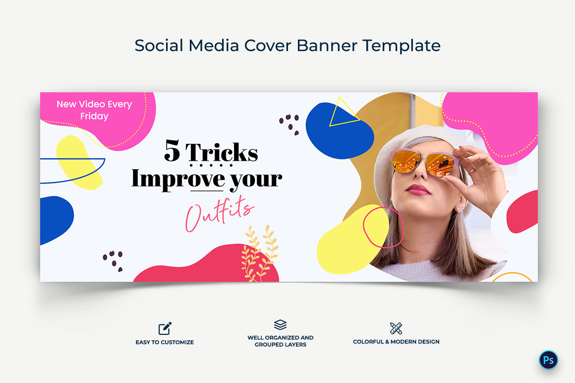 Fashion Facebook Cover Banner Design Template-17