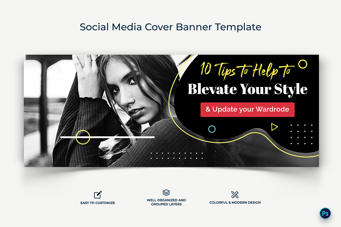 Fashion Facebook Cover Banner Design Template-19