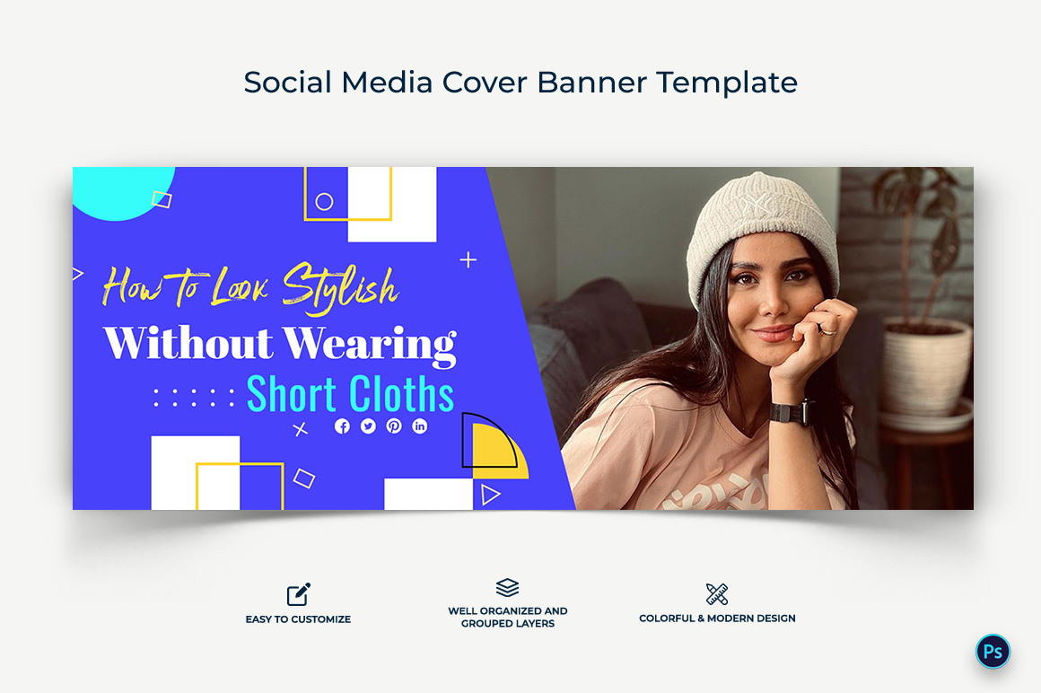 Fashion Facebook Cover Banner Design Template-21