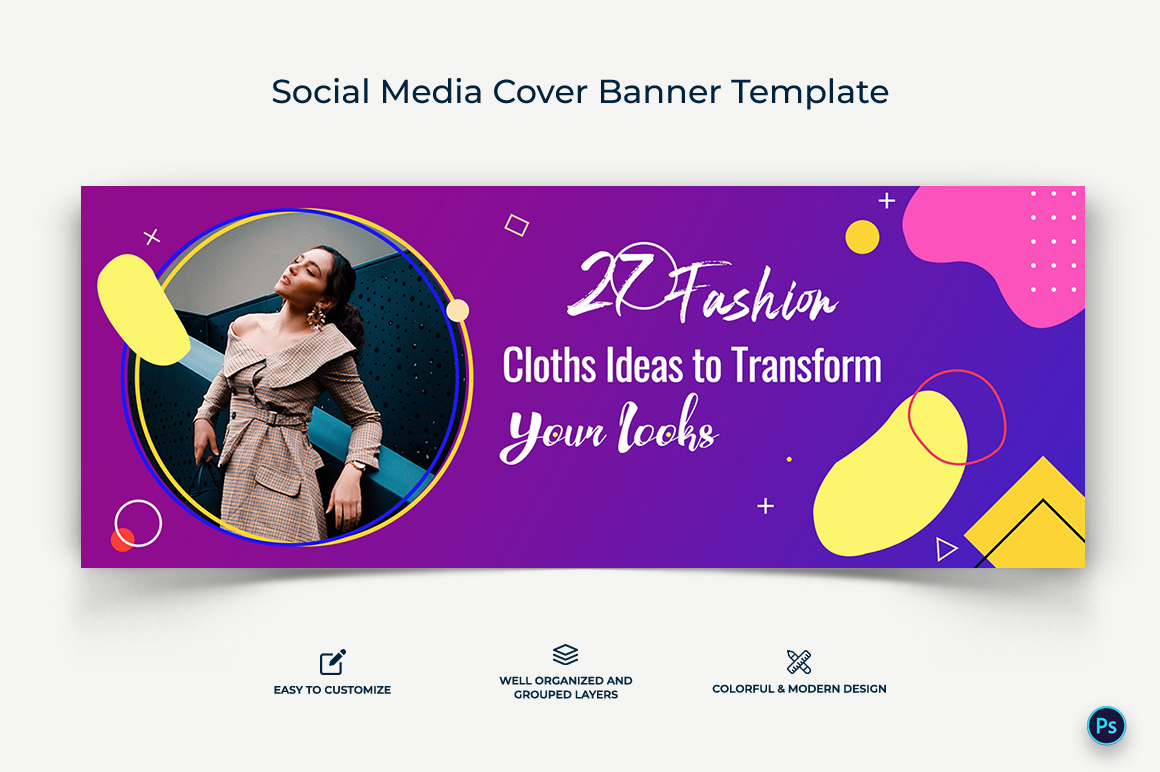 Fashion Facebook Cover Banner Design Template-22